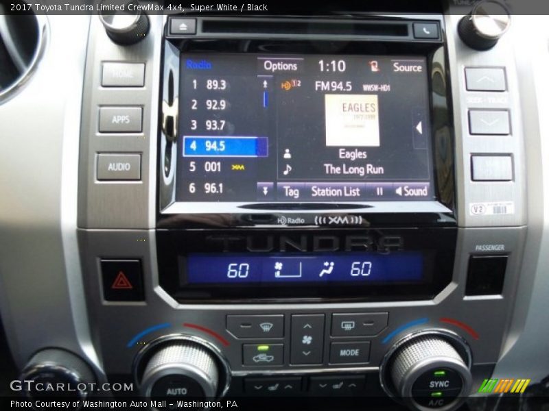 Super White / Black 2017 Toyota Tundra Limited CrewMax 4x4