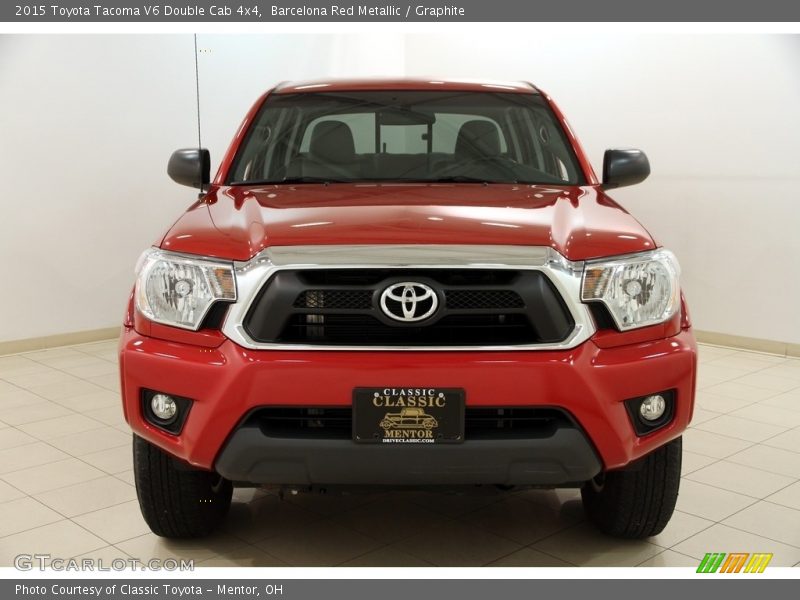 Barcelona Red Metallic / Graphite 2015 Toyota Tacoma V6 Double Cab 4x4