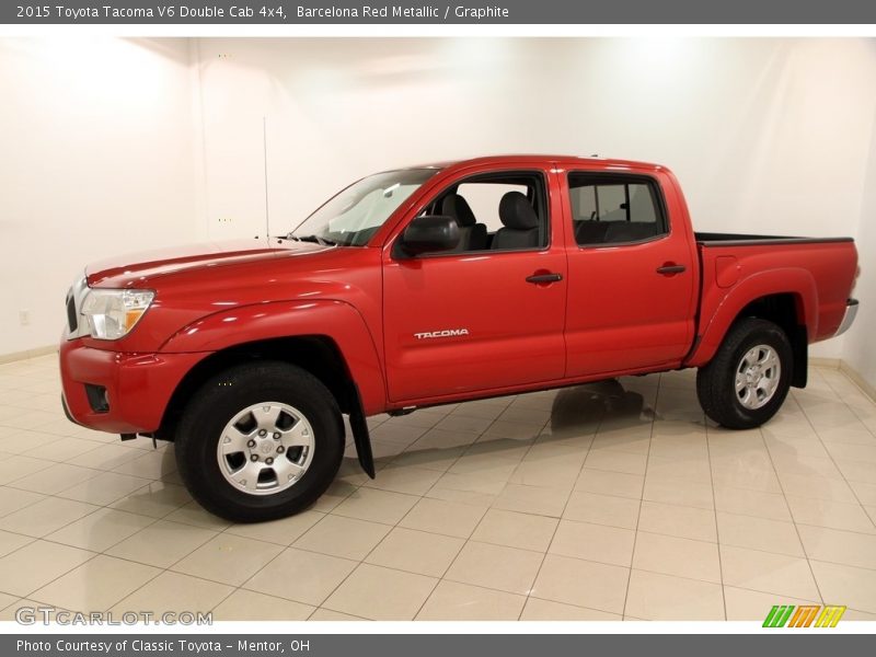 Barcelona Red Metallic / Graphite 2015 Toyota Tacoma V6 Double Cab 4x4