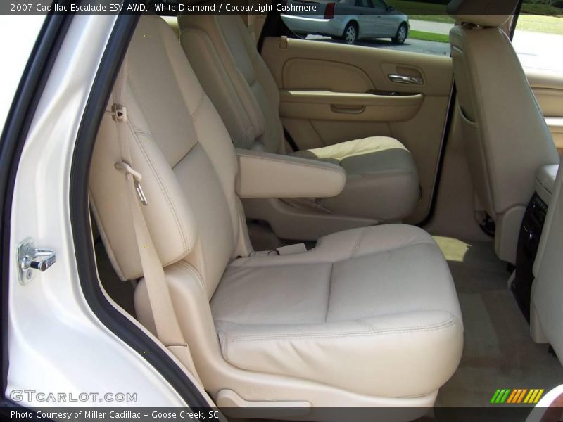White Diamond / Cocoa/Light Cashmere 2007 Cadillac Escalade ESV AWD