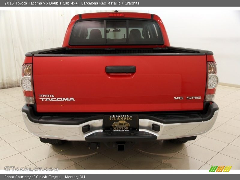Barcelona Red Metallic / Graphite 2015 Toyota Tacoma V6 Double Cab 4x4