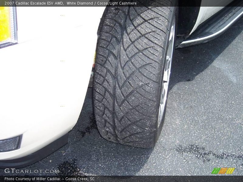 White Diamond / Cocoa/Light Cashmere 2007 Cadillac Escalade ESV AWD