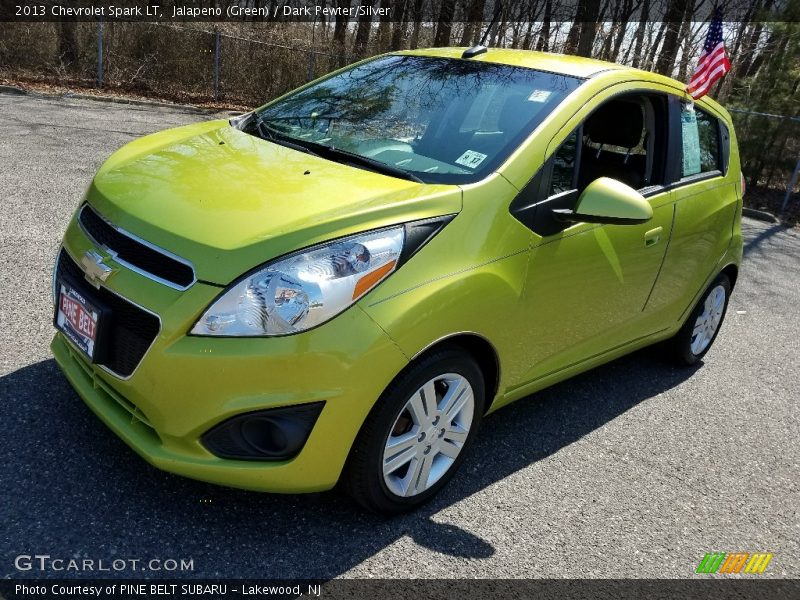 Jalapeno (Green) / Dark Pewter/Silver 2013 Chevrolet Spark LT