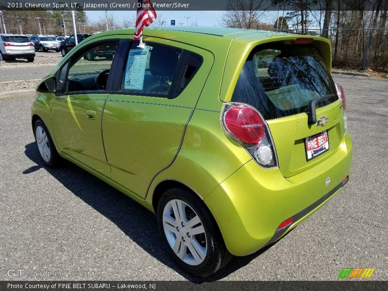 Jalapeno (Green) / Dark Pewter/Silver 2013 Chevrolet Spark LT