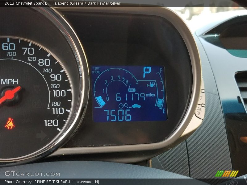 Jalapeno (Green) / Dark Pewter/Silver 2013 Chevrolet Spark LT