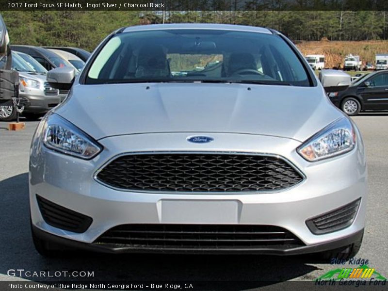 Ingot Silver / Charcoal Black 2017 Ford Focus SE Hatch