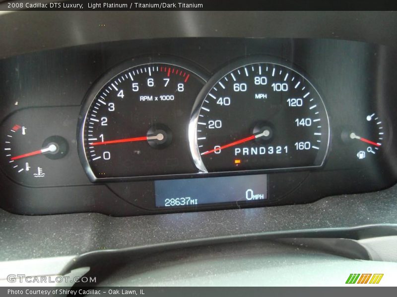 Light Platinum / Titanium/Dark Titanium 2008 Cadillac DTS Luxury