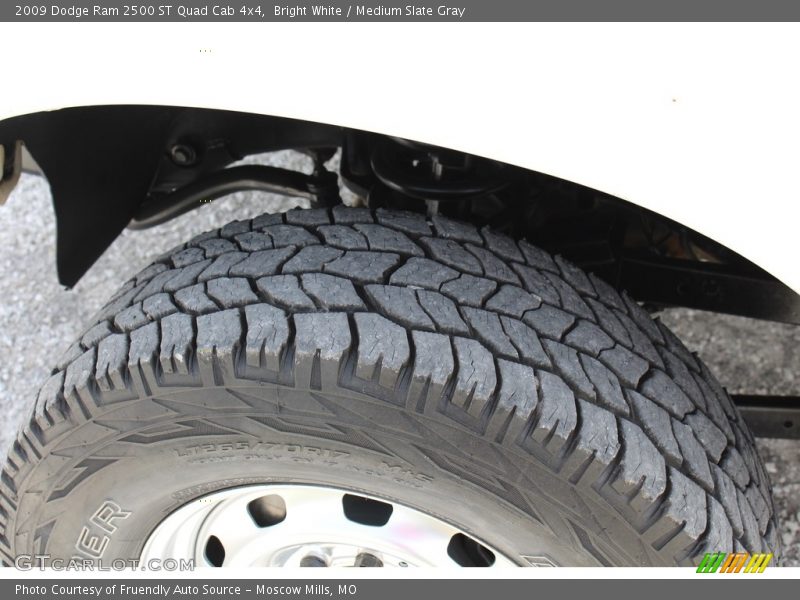 Bright White / Medium Slate Gray 2009 Dodge Ram 2500 ST Quad Cab 4x4