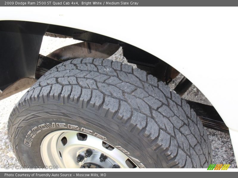 Bright White / Medium Slate Gray 2009 Dodge Ram 2500 ST Quad Cab 4x4
