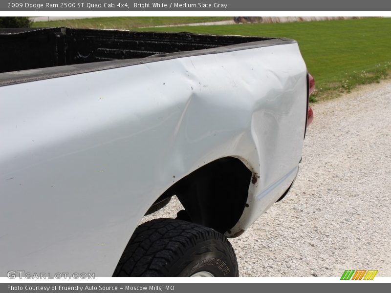 Bright White / Medium Slate Gray 2009 Dodge Ram 2500 ST Quad Cab 4x4