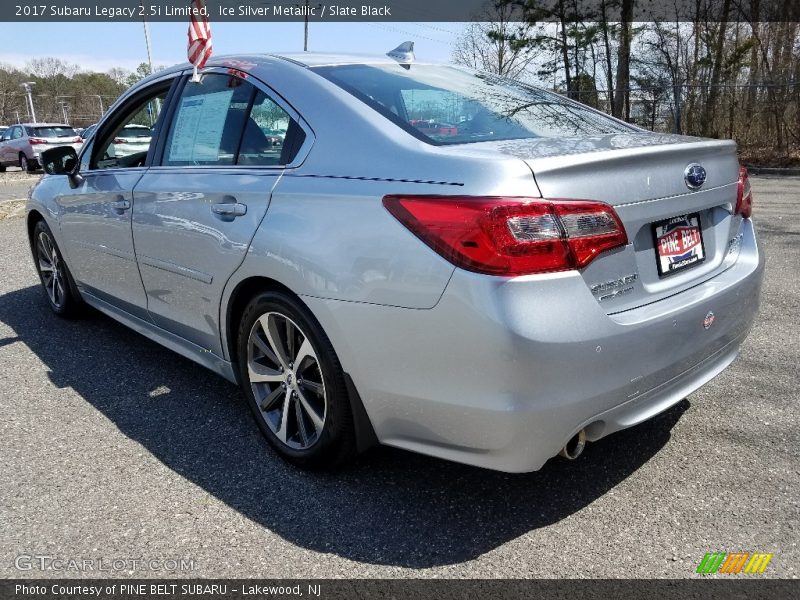 Ice Silver Metallic / Slate Black 2017 Subaru Legacy 2.5i Limited