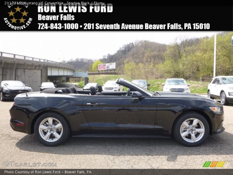 Shadow Black / Ebony 2017 Ford Mustang V6 Convertible