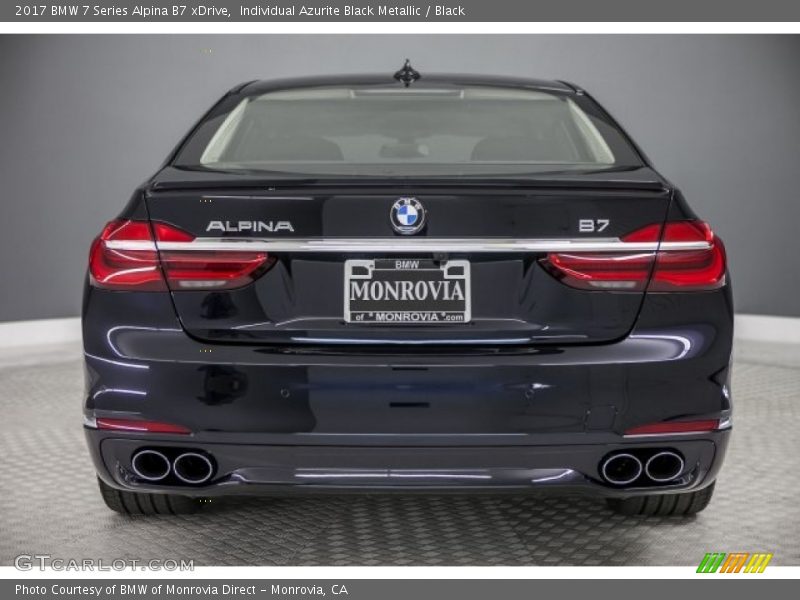 Individual Azurite Black Metallic / Black 2017 BMW 7 Series Alpina B7 xDrive