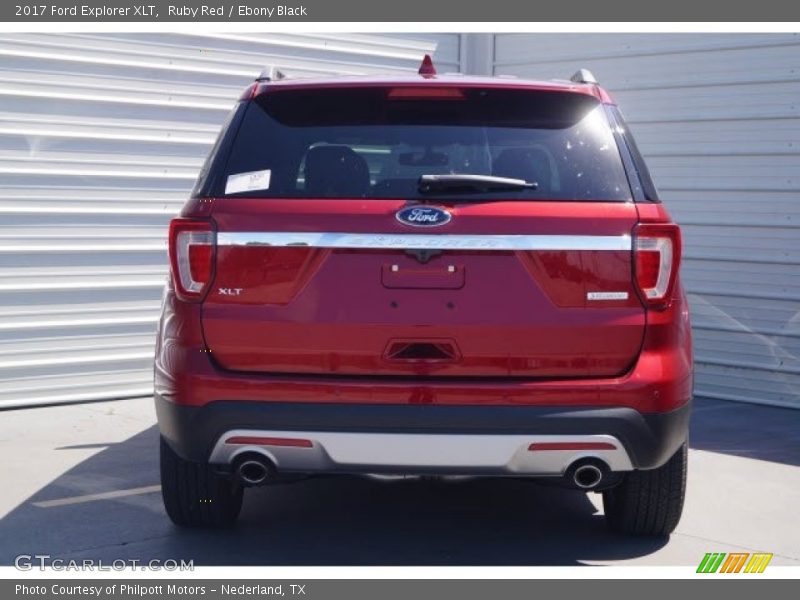 Ruby Red / Ebony Black 2017 Ford Explorer XLT