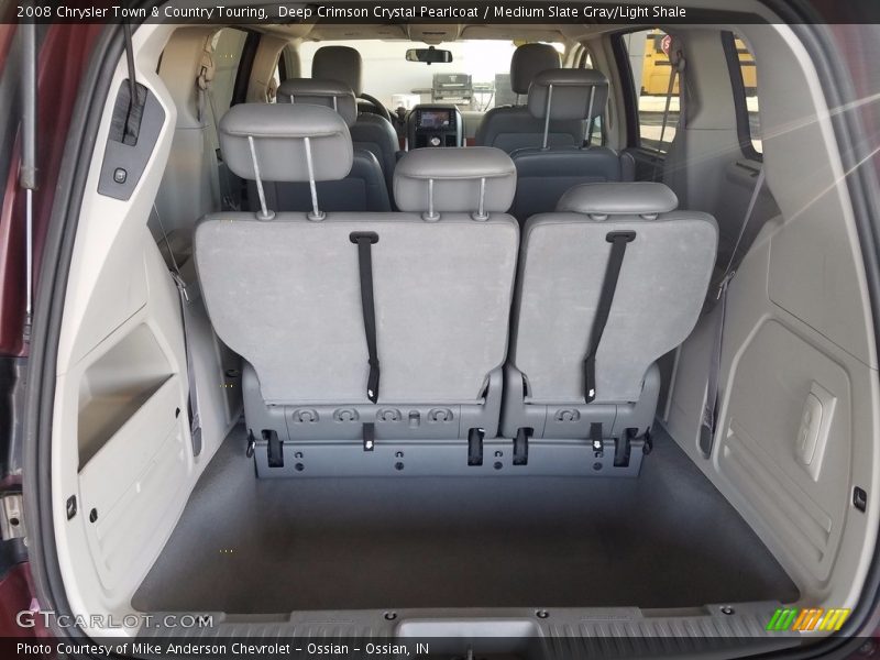 Deep Crimson Crystal Pearlcoat / Medium Slate Gray/Light Shale 2008 Chrysler Town & Country Touring
