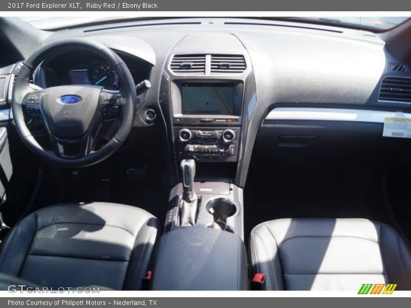 Ruby Red / Ebony Black 2017 Ford Explorer XLT