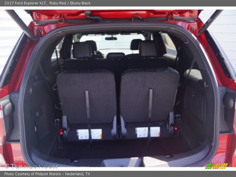 Ruby Red / Ebony Black 2017 Ford Explorer XLT