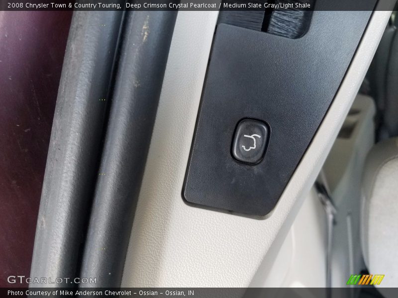 Deep Crimson Crystal Pearlcoat / Medium Slate Gray/Light Shale 2008 Chrysler Town & Country Touring