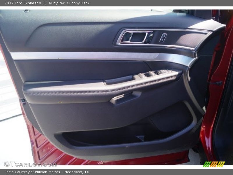 Ruby Red / Ebony Black 2017 Ford Explorer XLT