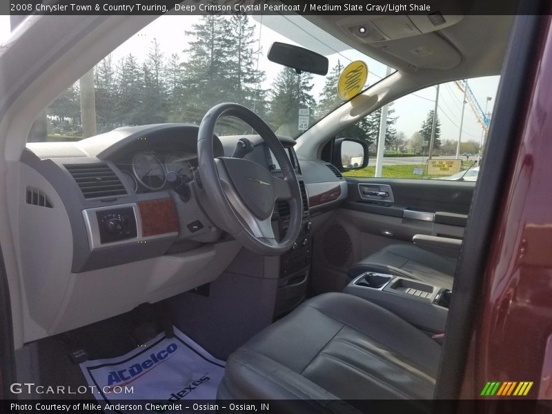 Deep Crimson Crystal Pearlcoat / Medium Slate Gray/Light Shale 2008 Chrysler Town & Country Touring
