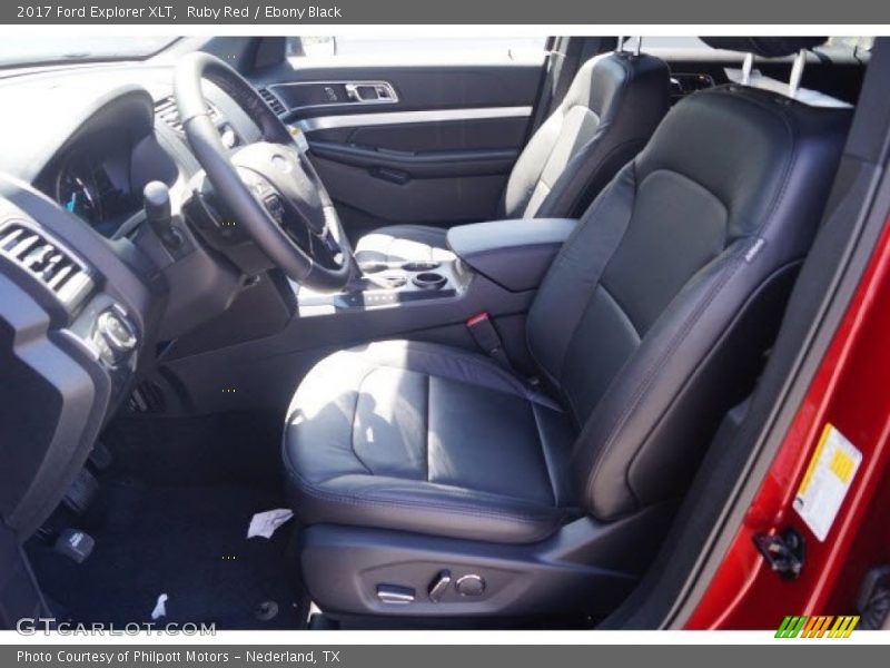 Ruby Red / Ebony Black 2017 Ford Explorer XLT