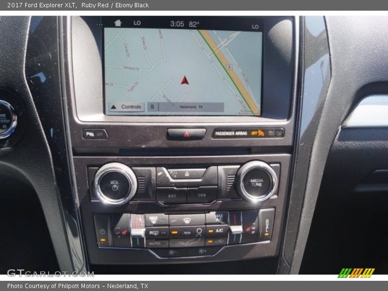 Ruby Red / Ebony Black 2017 Ford Explorer XLT