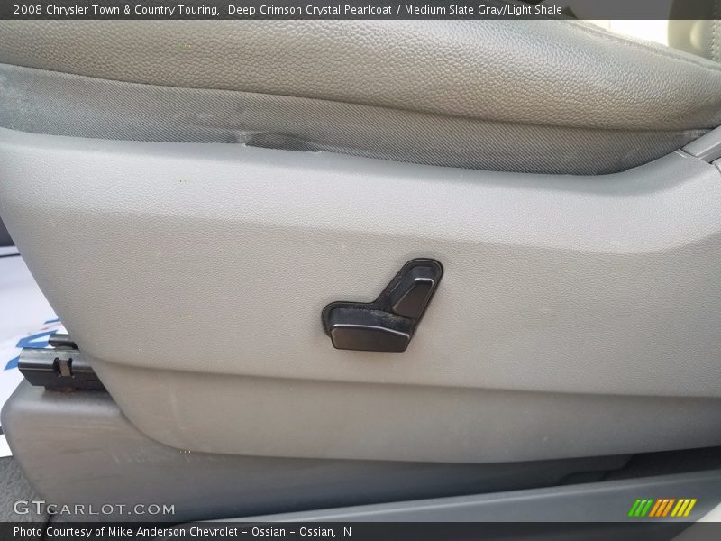 Deep Crimson Crystal Pearlcoat / Medium Slate Gray/Light Shale 2008 Chrysler Town & Country Touring