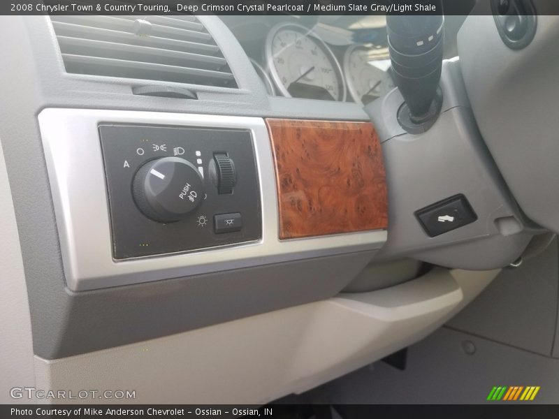 Deep Crimson Crystal Pearlcoat / Medium Slate Gray/Light Shale 2008 Chrysler Town & Country Touring