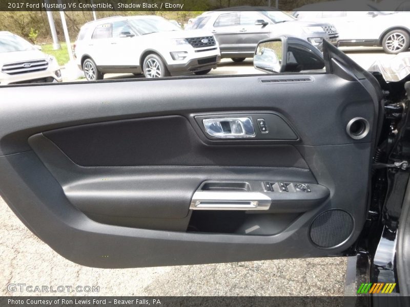 Shadow Black / Ebony 2017 Ford Mustang V6 Convertible
