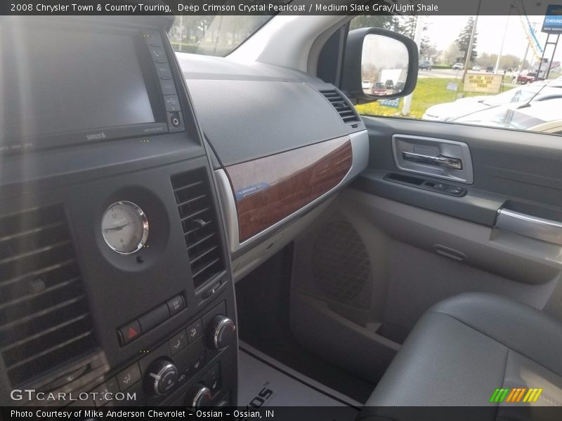 Deep Crimson Crystal Pearlcoat / Medium Slate Gray/Light Shale 2008 Chrysler Town & Country Touring