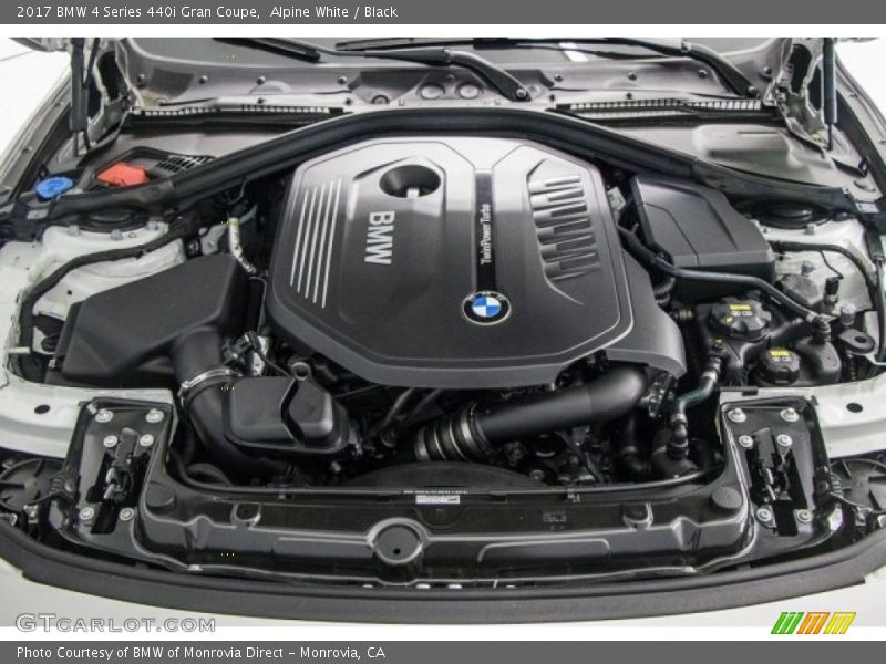  2017 4 Series 440i Gran Coupe Engine - 3.0 Liter DI TwinPower Turbocharged DOHC 24-Valve VVT Inline 6 Cylinder
