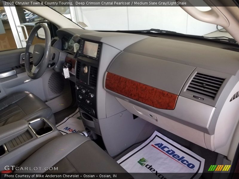 Deep Crimson Crystal Pearlcoat / Medium Slate Gray/Light Shale 2008 Chrysler Town & Country Touring