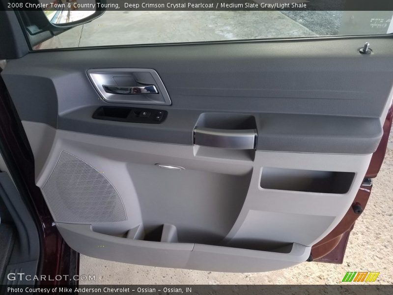 Deep Crimson Crystal Pearlcoat / Medium Slate Gray/Light Shale 2008 Chrysler Town & Country Touring