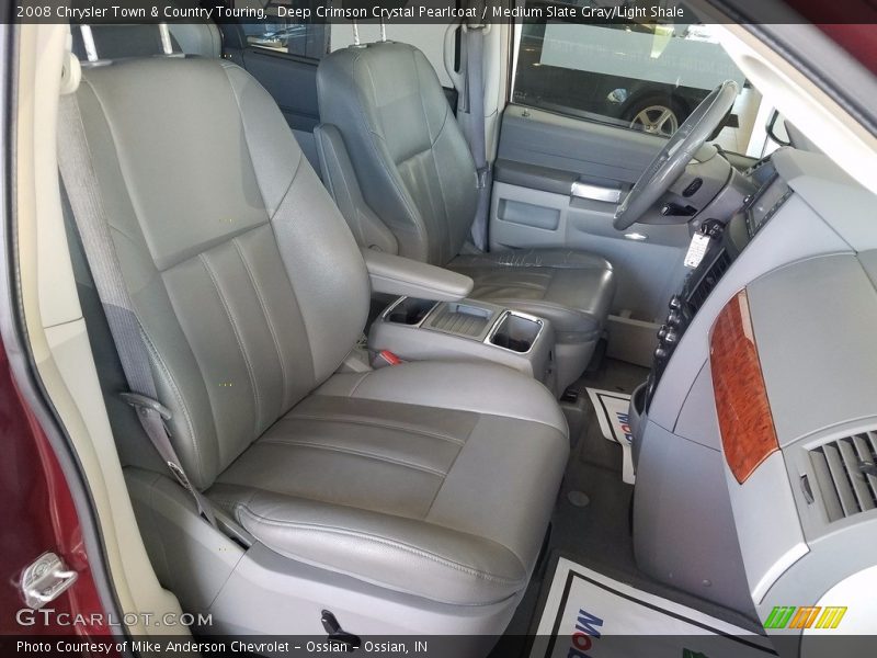 Deep Crimson Crystal Pearlcoat / Medium Slate Gray/Light Shale 2008 Chrysler Town & Country Touring