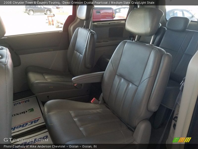 Deep Crimson Crystal Pearlcoat / Medium Slate Gray/Light Shale 2008 Chrysler Town & Country Touring