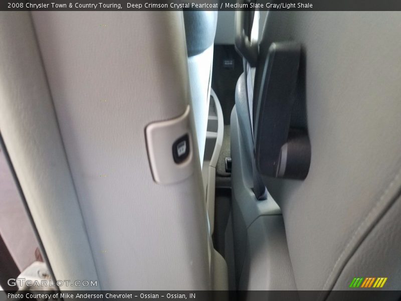 Deep Crimson Crystal Pearlcoat / Medium Slate Gray/Light Shale 2008 Chrysler Town & Country Touring