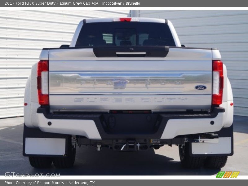 Ingot Silver / Brunello 2017 Ford F350 Super Duty Platinum Crew Cab 4x4