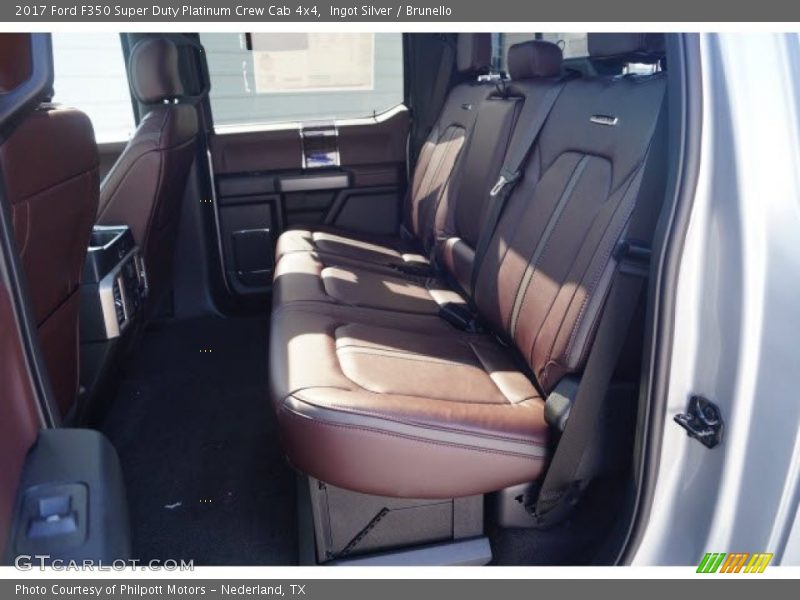 Ingot Silver / Brunello 2017 Ford F350 Super Duty Platinum Crew Cab 4x4