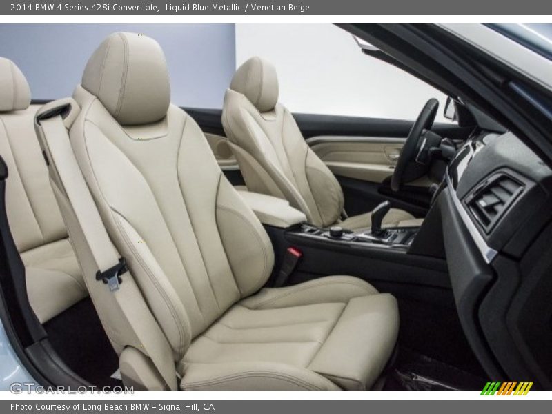 Liquid Blue Metallic / Venetian Beige 2014 BMW 4 Series 428i Convertible