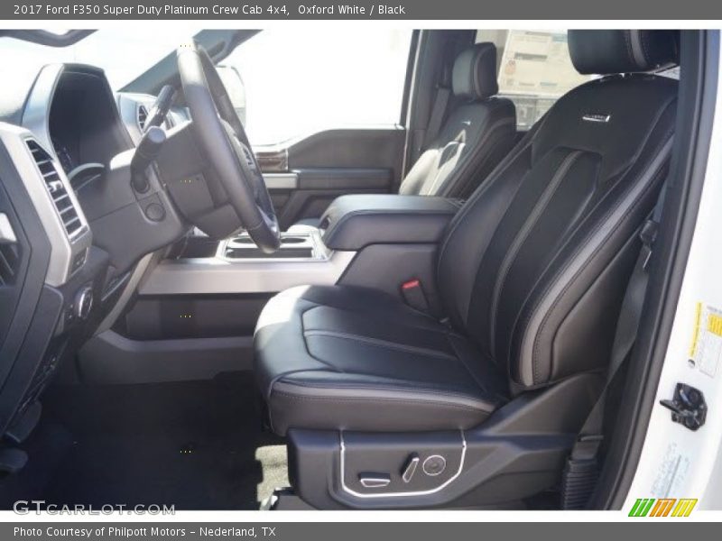 Oxford White / Black 2017 Ford F350 Super Duty Platinum Crew Cab 4x4