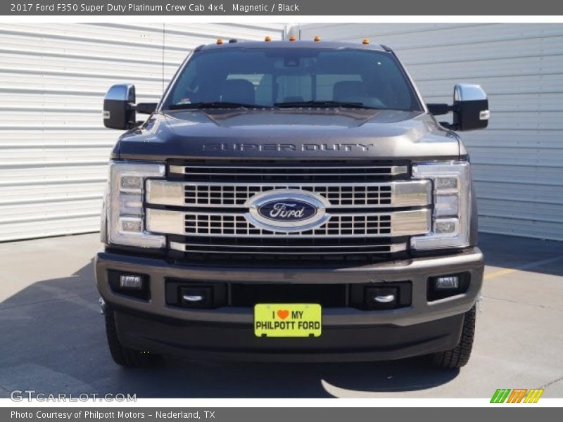 Magnetic / Black 2017 Ford F350 Super Duty Platinum Crew Cab 4x4