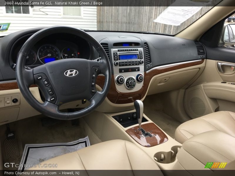 Natural Khaki Green / Beige 2007 Hyundai Santa Fe GLS