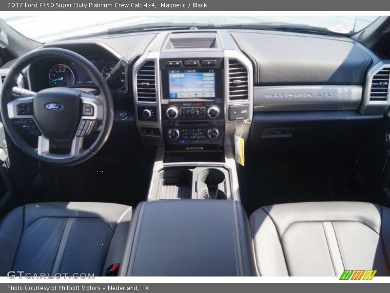 Magnetic / Black 2017 Ford F350 Super Duty Platinum Crew Cab 4x4