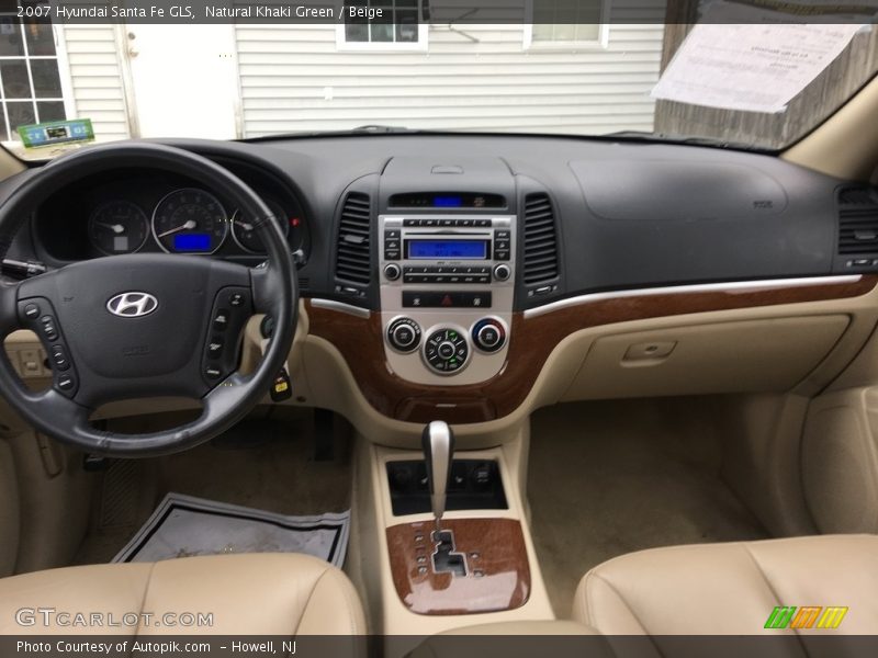 Natural Khaki Green / Beige 2007 Hyundai Santa Fe GLS