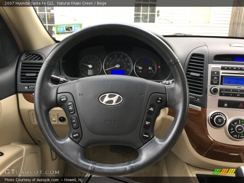 Natural Khaki Green / Beige 2007 Hyundai Santa Fe GLS