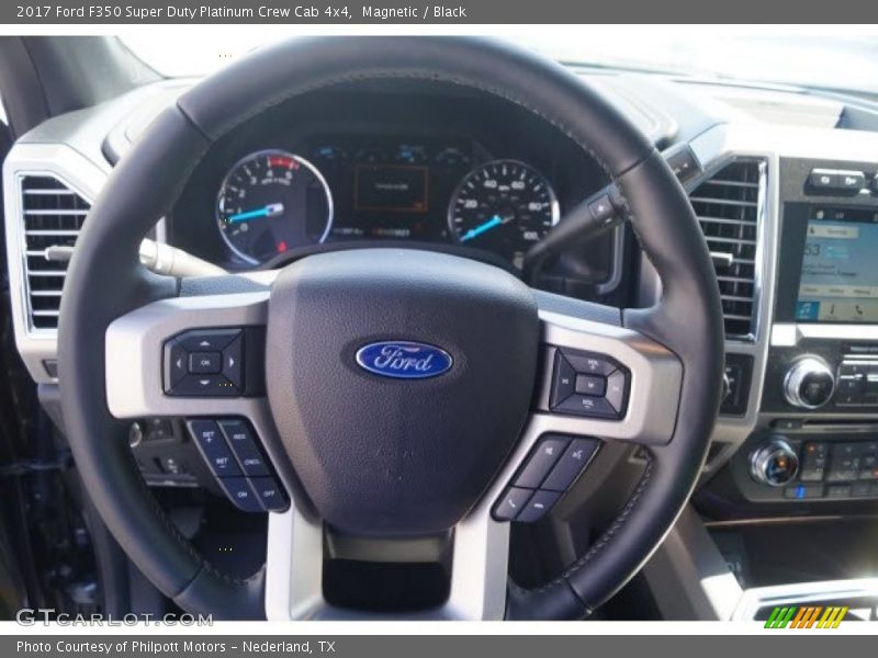 Magnetic / Black 2017 Ford F350 Super Duty Platinum Crew Cab 4x4