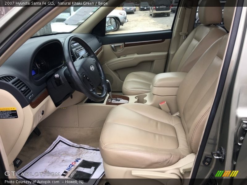 Natural Khaki Green / Beige 2007 Hyundai Santa Fe GLS