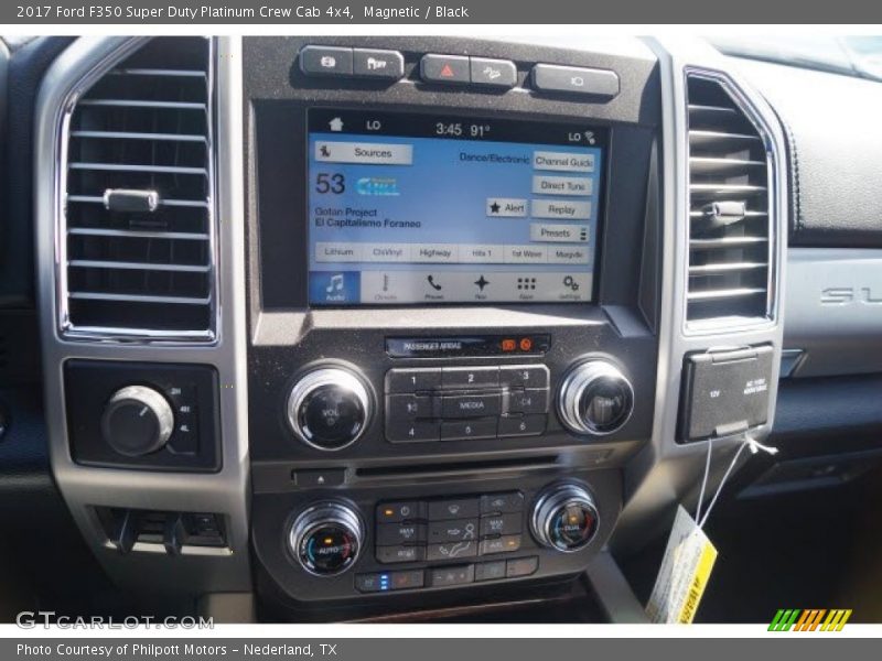 Magnetic / Black 2017 Ford F350 Super Duty Platinum Crew Cab 4x4