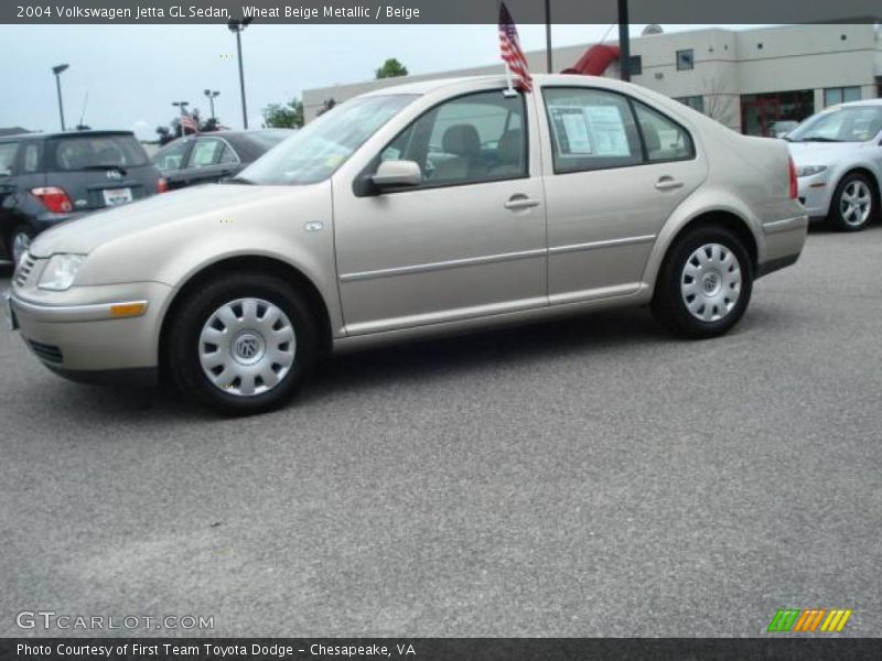 Wheat Beige Metallic / Beige 2004 Volkswagen Jetta GL Sedan