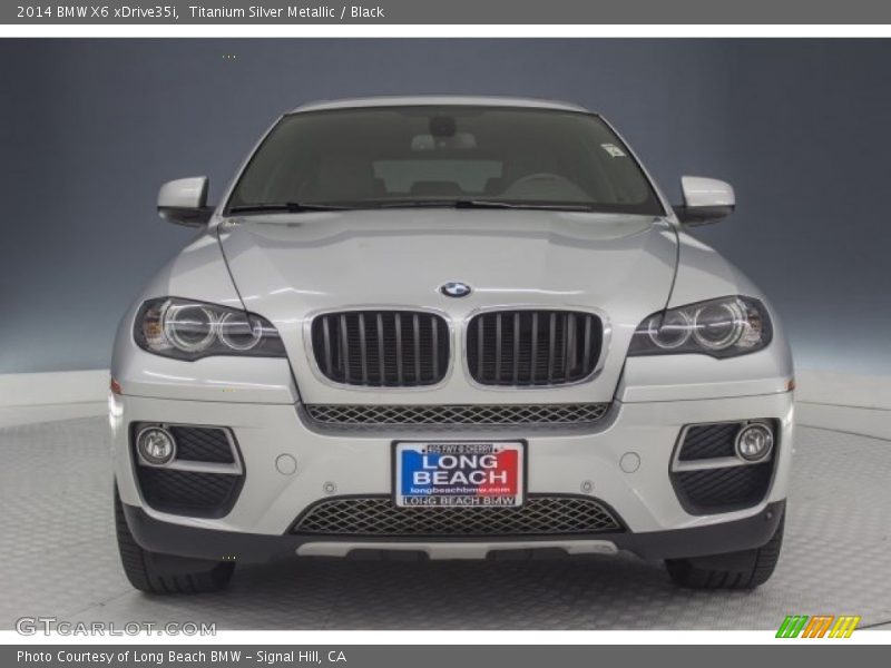 Titanium Silver Metallic / Black 2014 BMW X6 xDrive35i